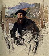 Claude Monet Self-Portrait oil